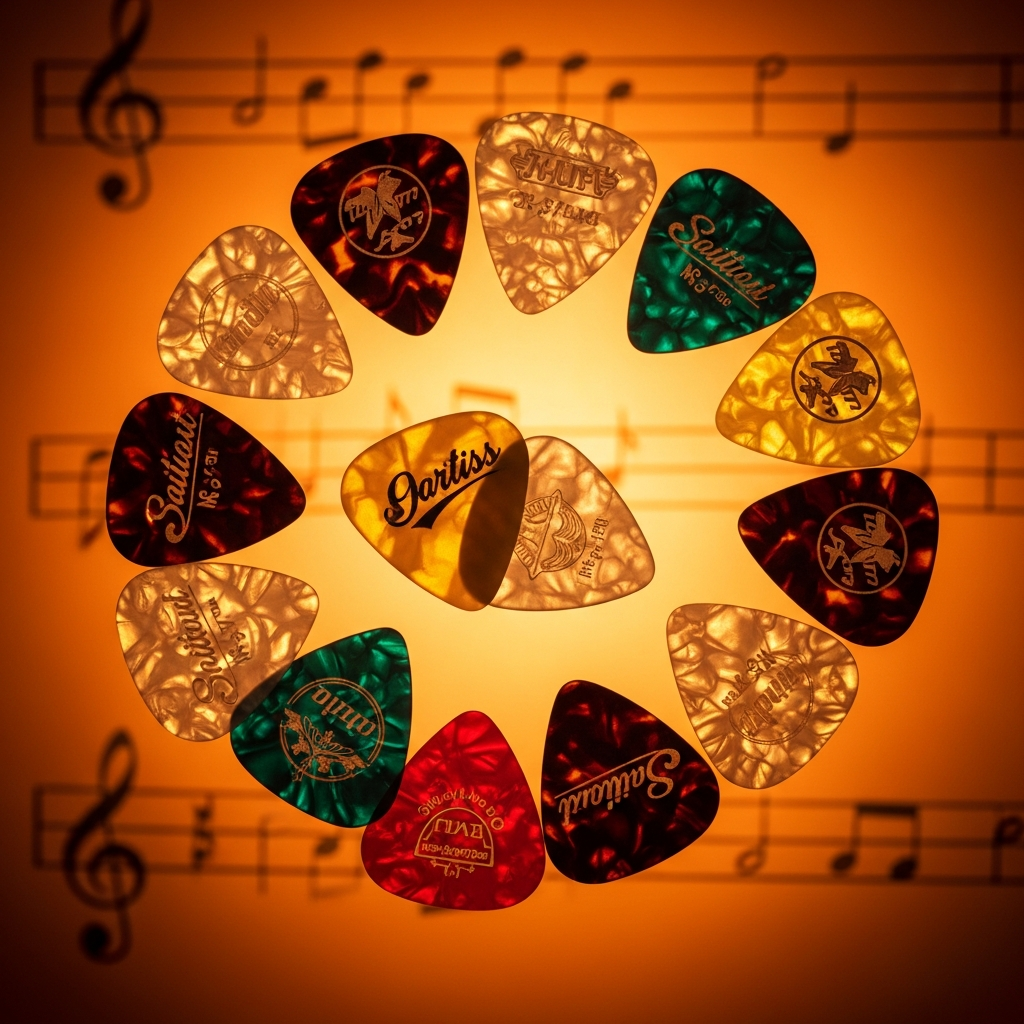 Медиаторы и гитара