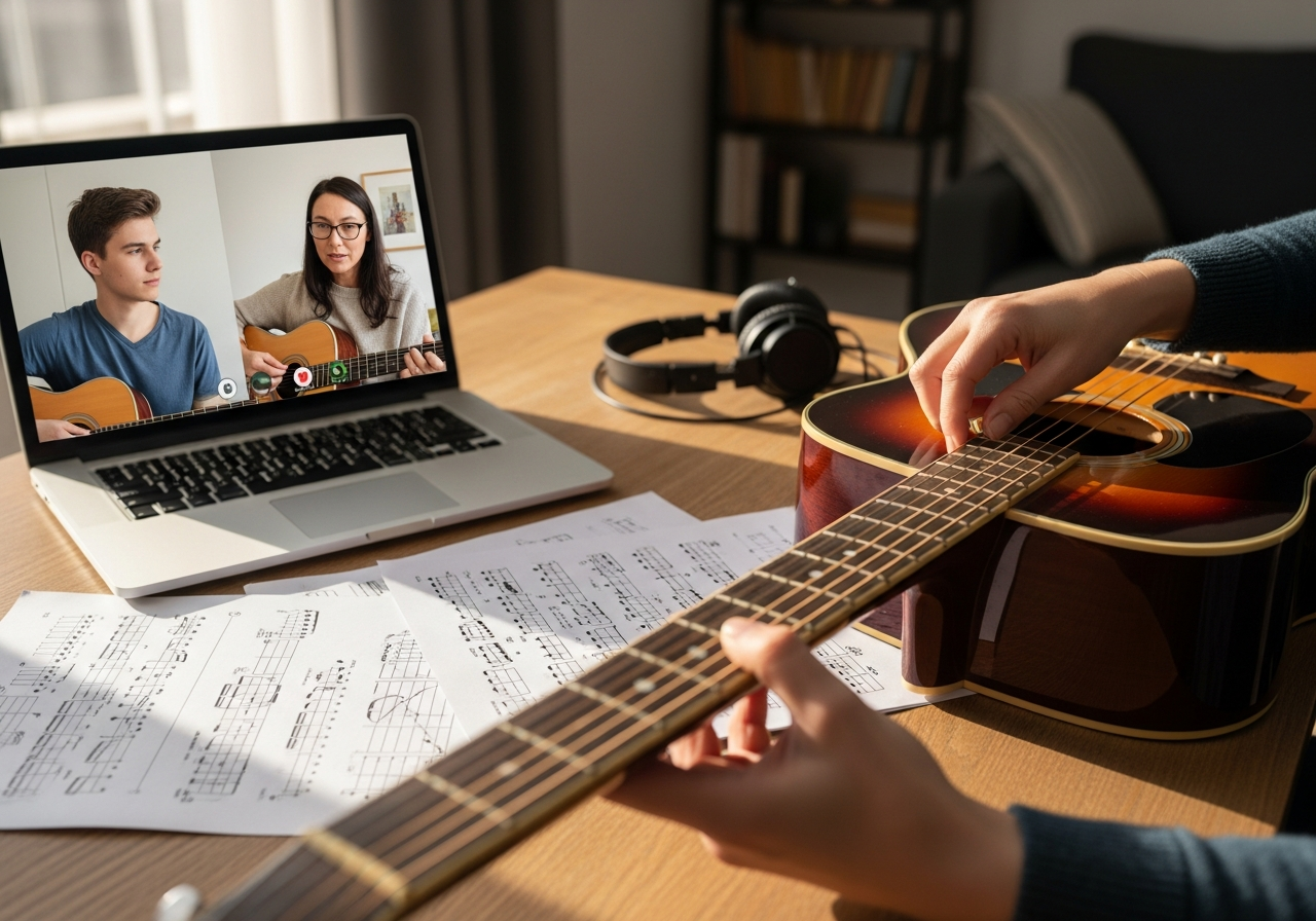Онлайн-уроки игры на гитаре